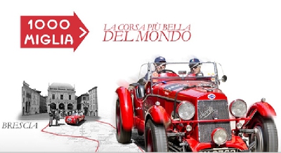 1000 MIGLIA 2016 Brescia con giro di boa a Roma