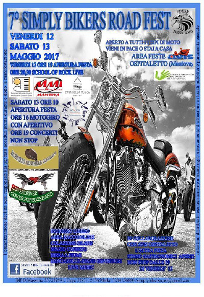 7 SIMPLY BIKERS ROAD FEST Ospitaletto Mantova